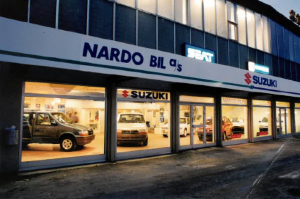 Gamle utstillingslokalene til Nardo Bil